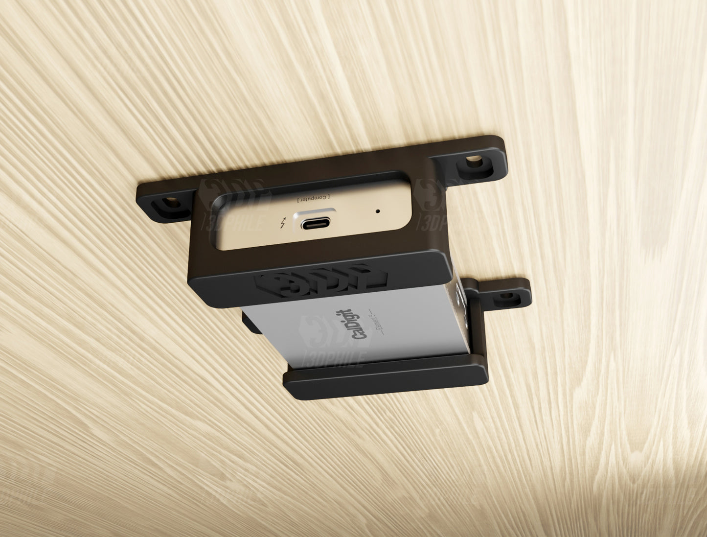 CalDigit Element 5 Hub dock under-desk mounting brackets