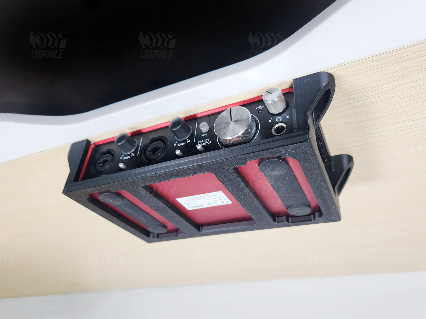 Focusrite Scarlett 2i2 2nd Gen under-desk mounting bracket