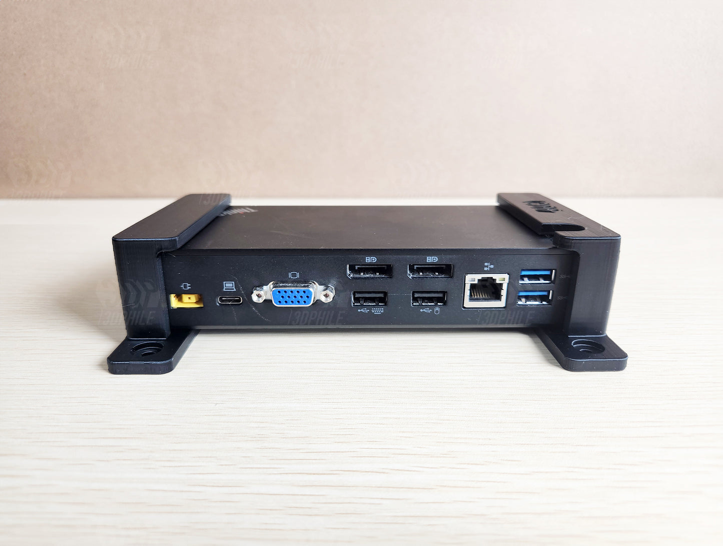 Lenovo DK1633 dock under-desk mounting brackets