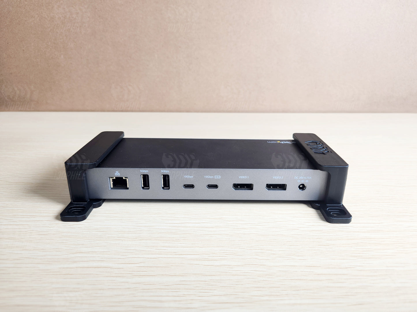 Startech TB3CDK2DP dock under-desk mounting brackets