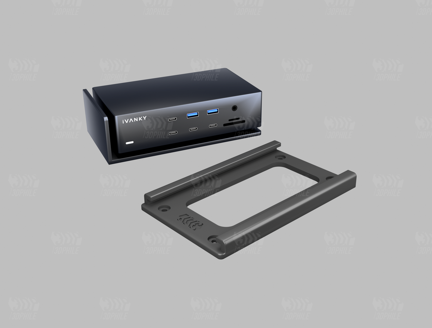 iVANKY Thunderbolt 4 dock mount iVANKY Docking Station Ultra 20-in-1 bracket rail