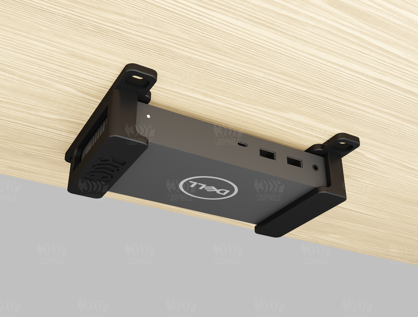 Dell D6000 dock under-desk mounting brackets