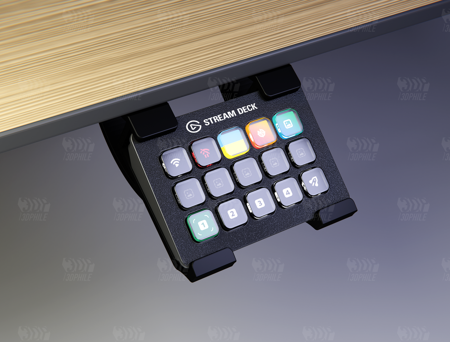 Elgato Stream Deck MK2 under-desk mount