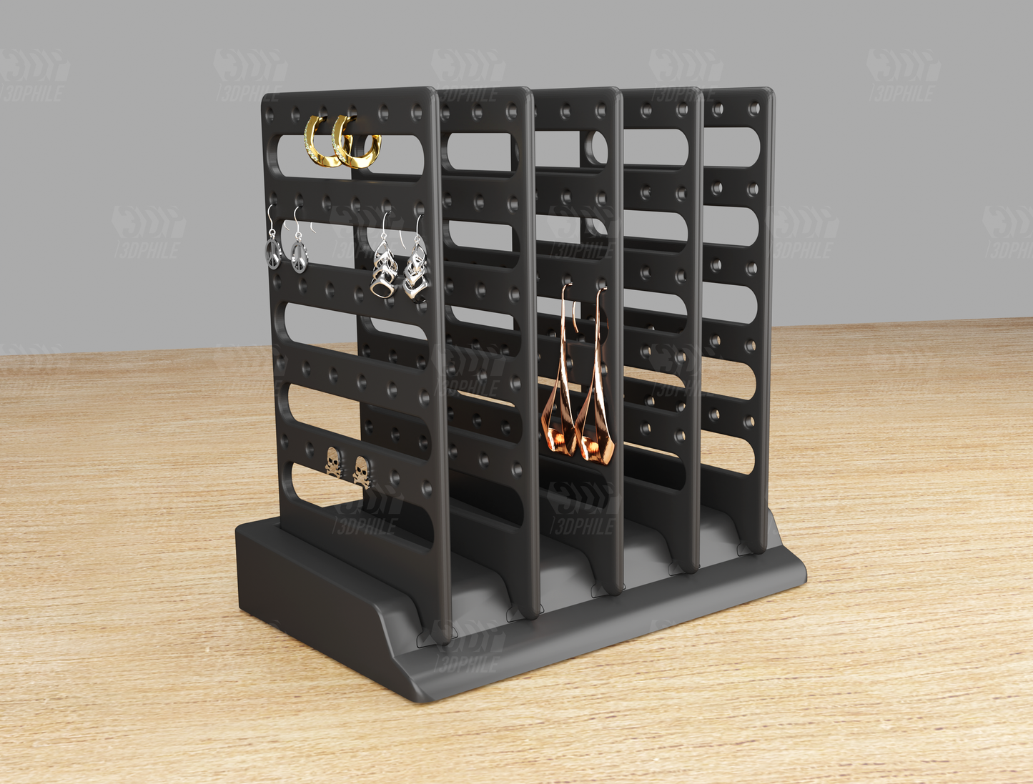 Earring holder storage display hanger