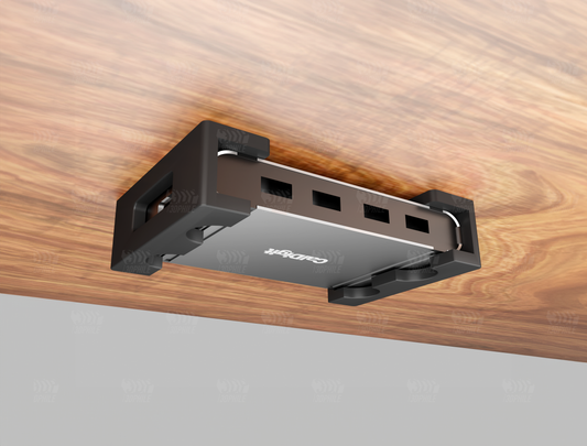 CalDigit Element Hub dock under-desk mounting brackets