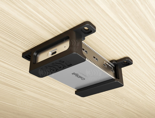 CalDigit Element 5 Hub dock under-desk mounting brackets