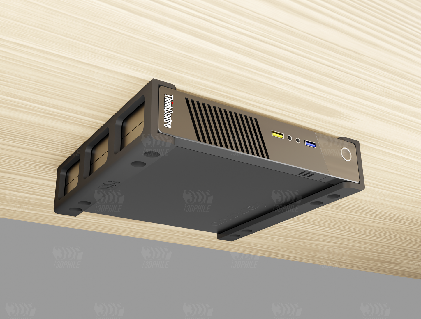 Lenovo ThinkCentre M Series tiny mini PC under-desk mounting brackets