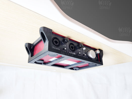 Focusrite Scarlett 2i2 1st Gen under-desk mounting bracket