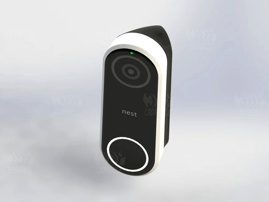 Nest Hello Doorbell Camera angled mount angle mounting curved base