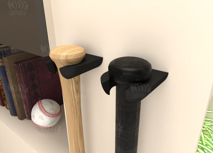 Baseball bat holder baseball bat mount wall mount