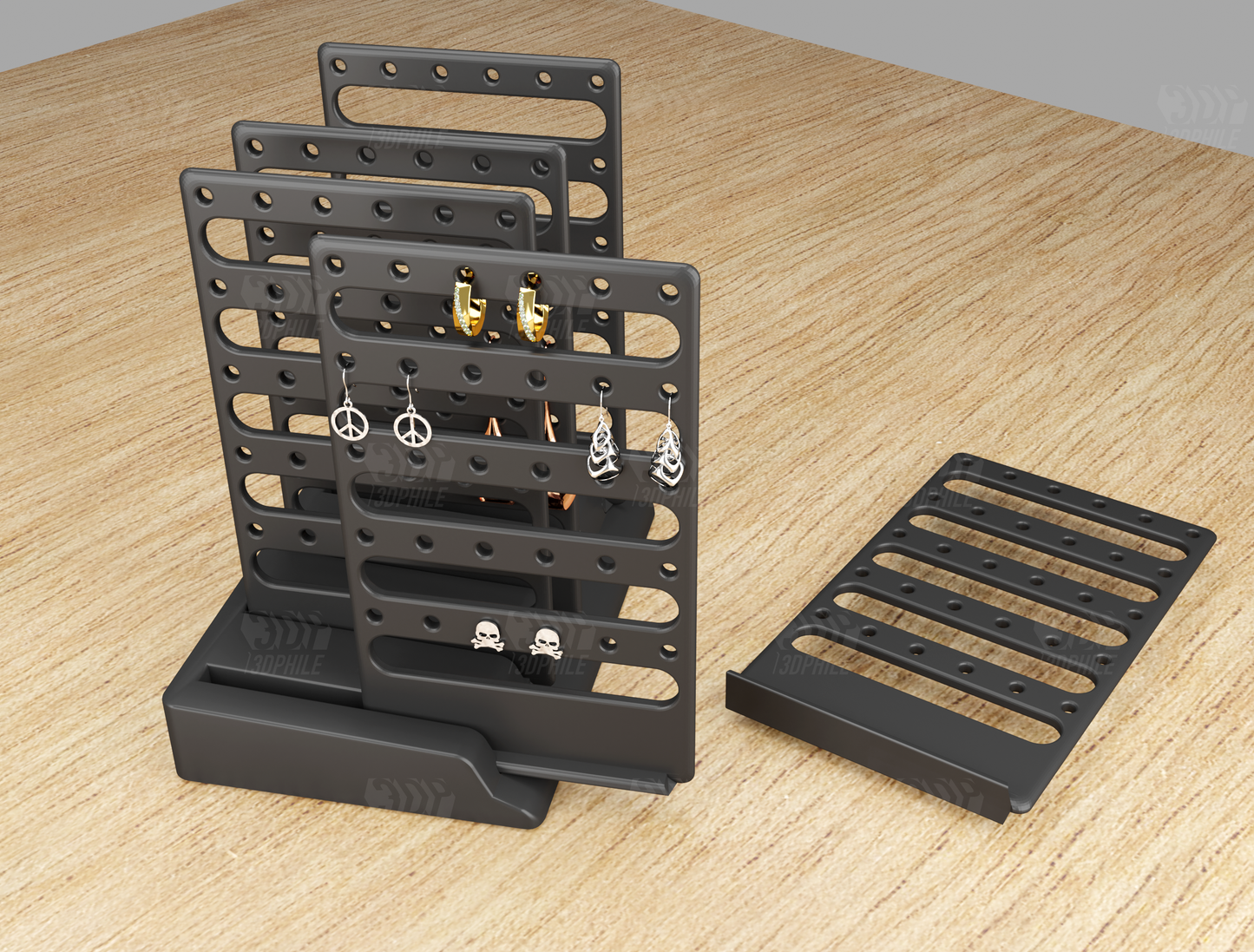 Earring holder storage display hanger