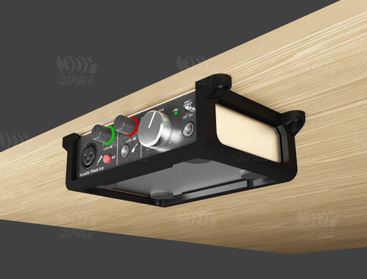 Focusrite Scarlett iTrack Solo under-desk mounting bracket