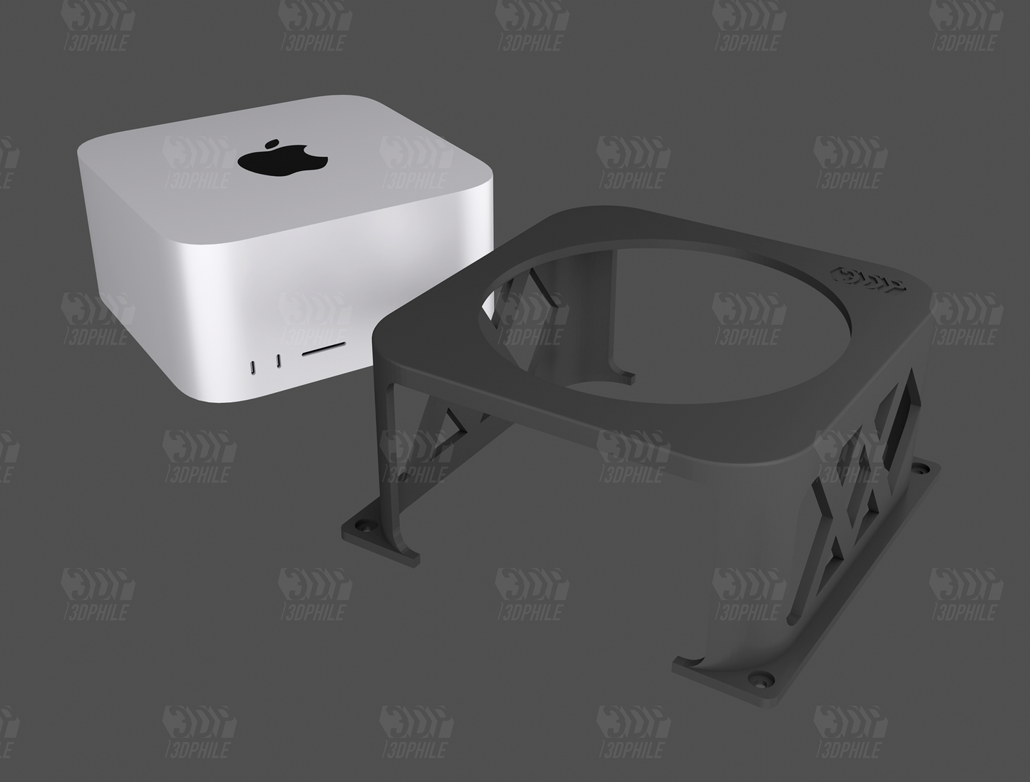 Apple Mac Studio under-desk mounting bracket