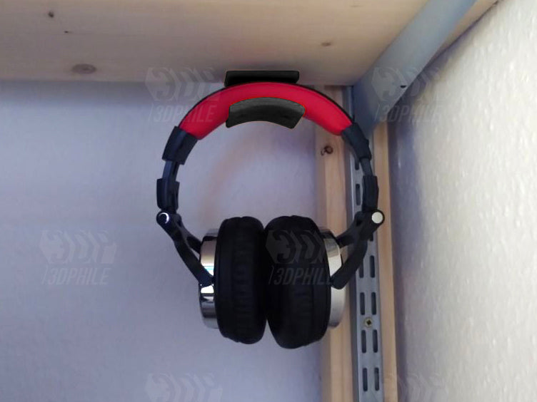 Headphone under desk mount hook holder