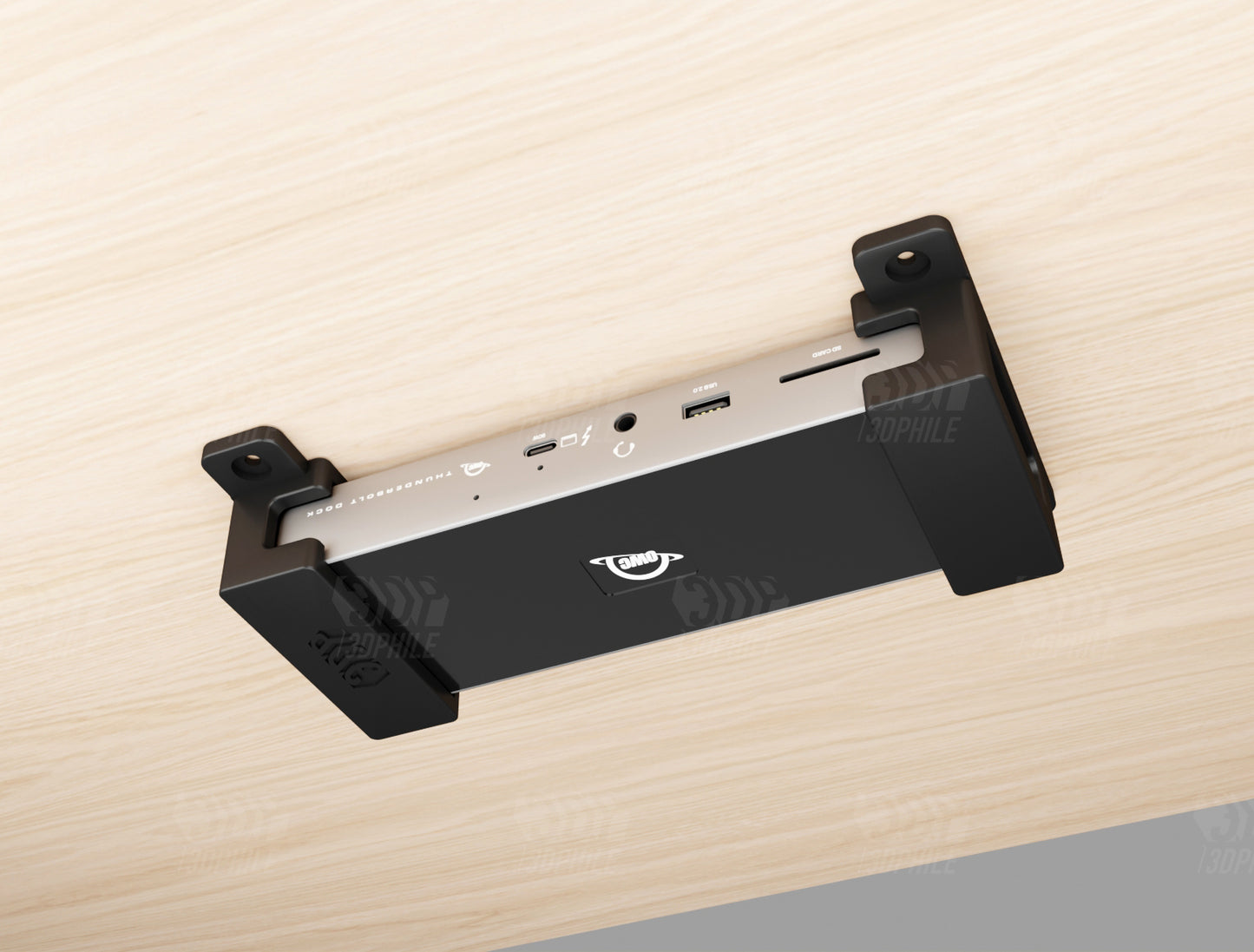 OWC OWCTB4DOCK 11-port Thunderbolt 4 dock mount under-desk mounting bracket