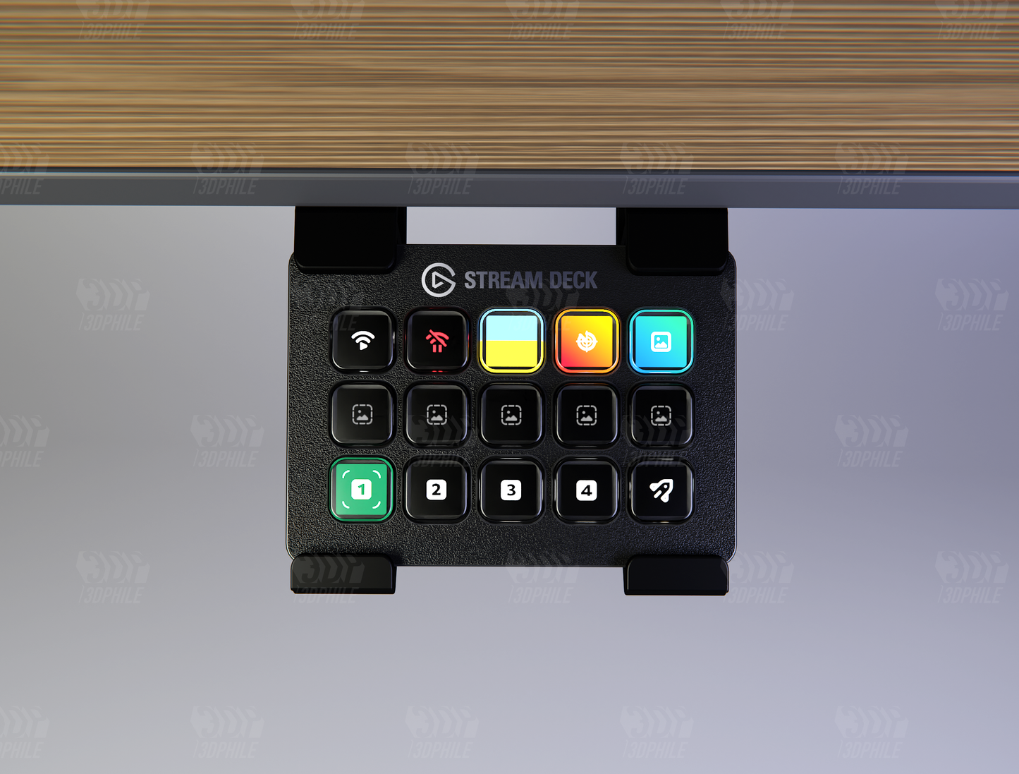 Elgato Stream Deck MK2 under-desk mount