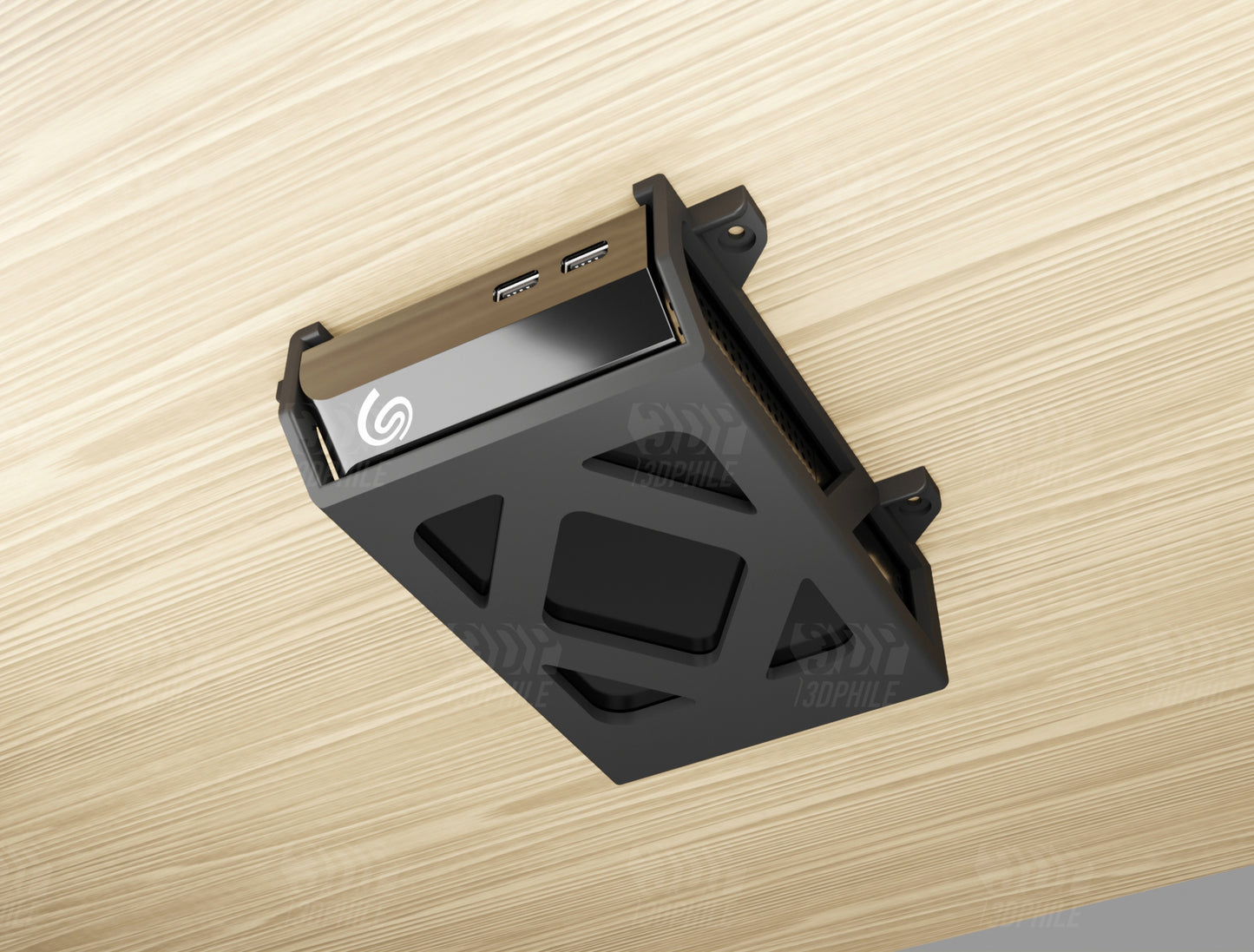 Seagate Backup Plus hard drive under-desk mounting brackets