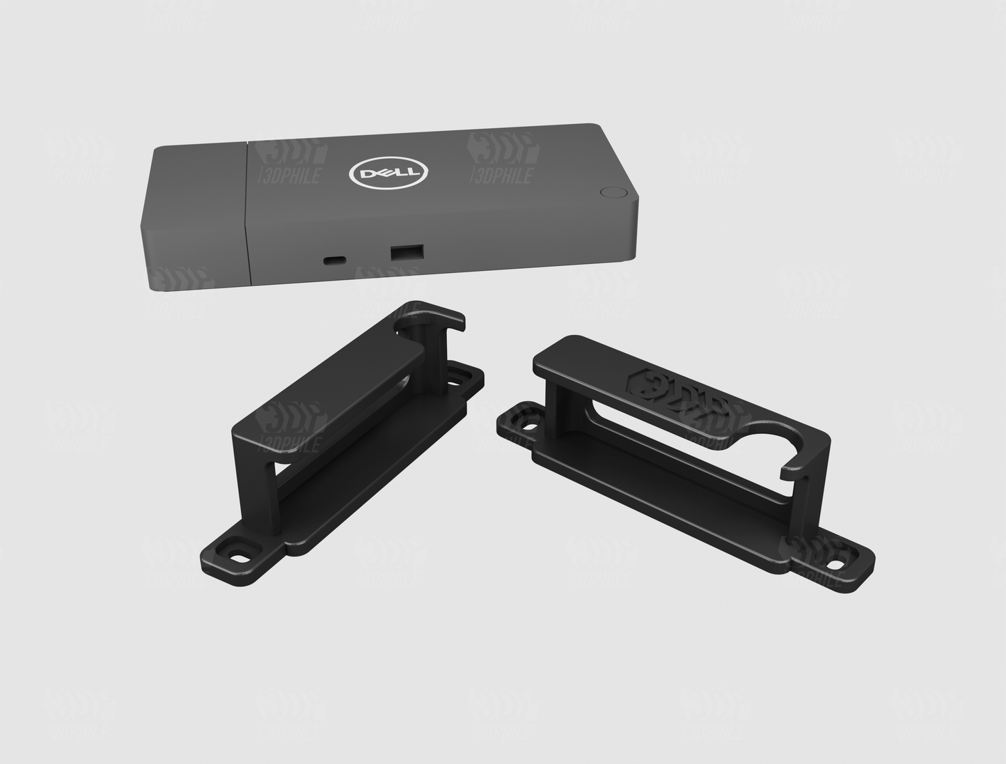 Dell WD19DCS dock under-desk mounting brackets