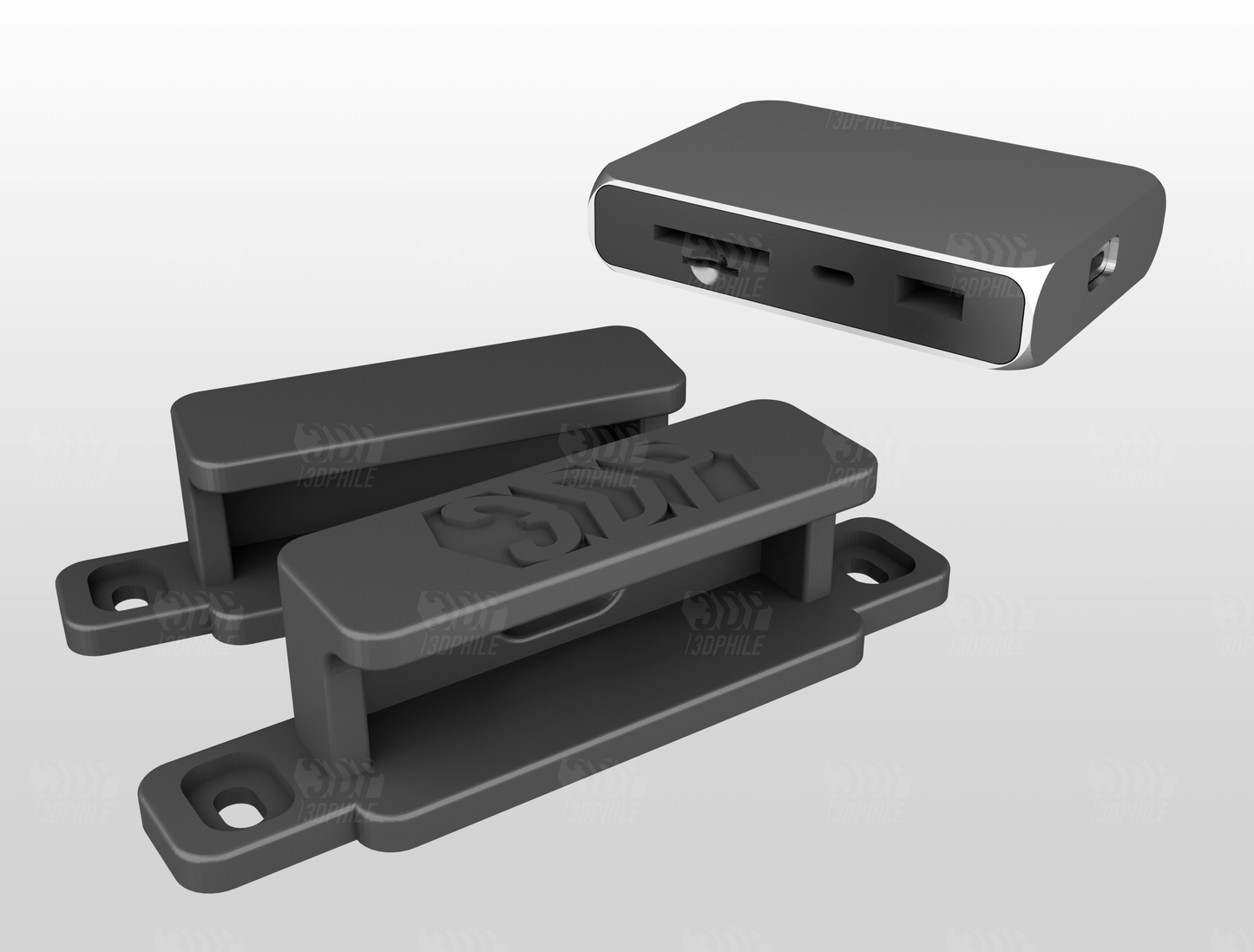 CalDigit SOHO dock under-desk mounting brackets