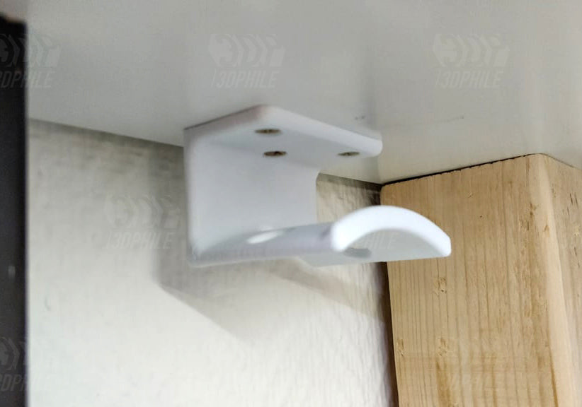 Headphone under desk mount hook holder