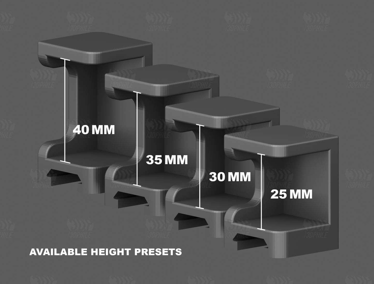 Universal under-desk mount modular bracket system for battery box dock or device