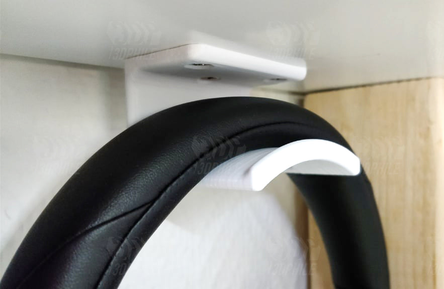 Headphone under desk mount hook holder