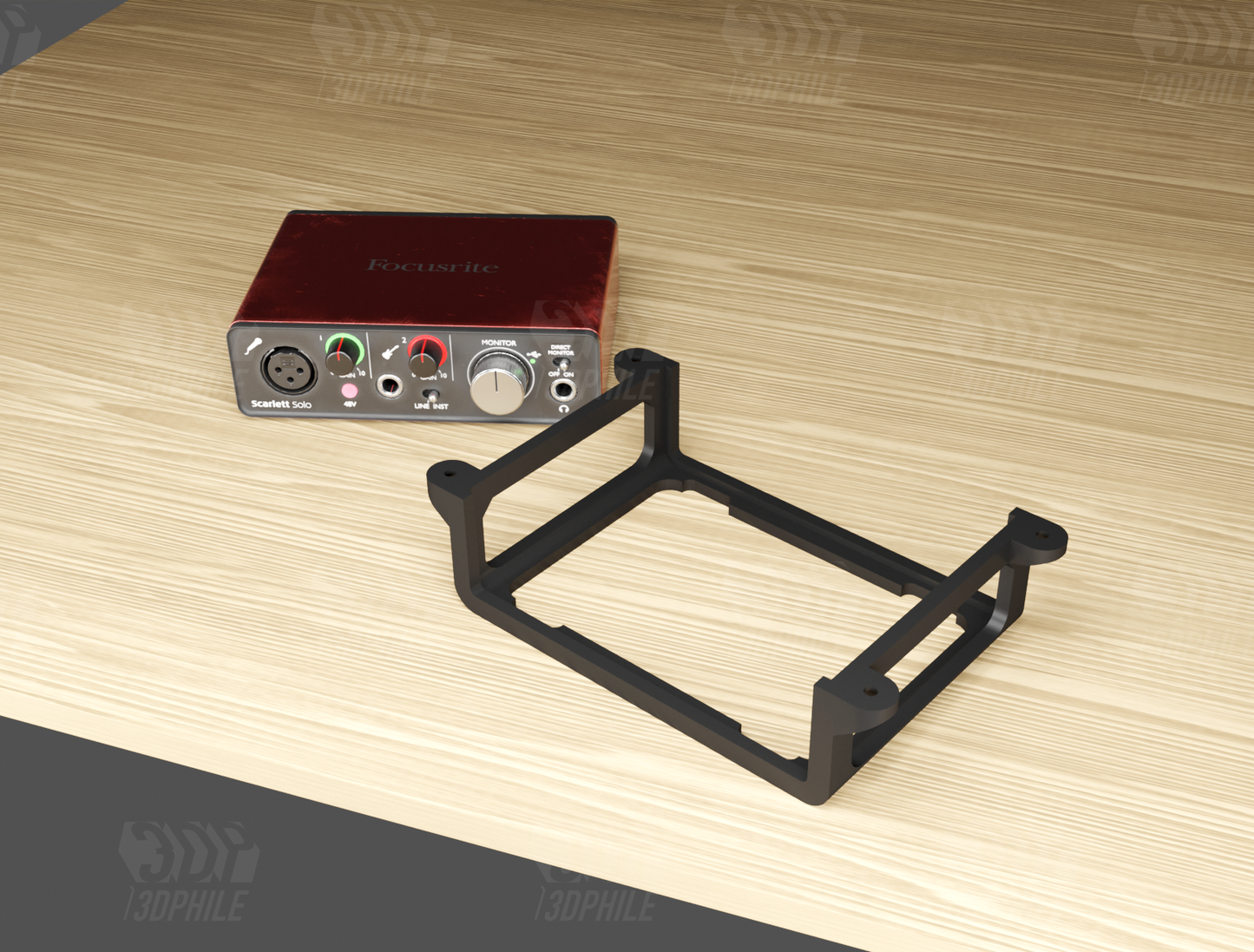 Focusrite Scarlett Solo 2nd Gen under-desk mounting bracket