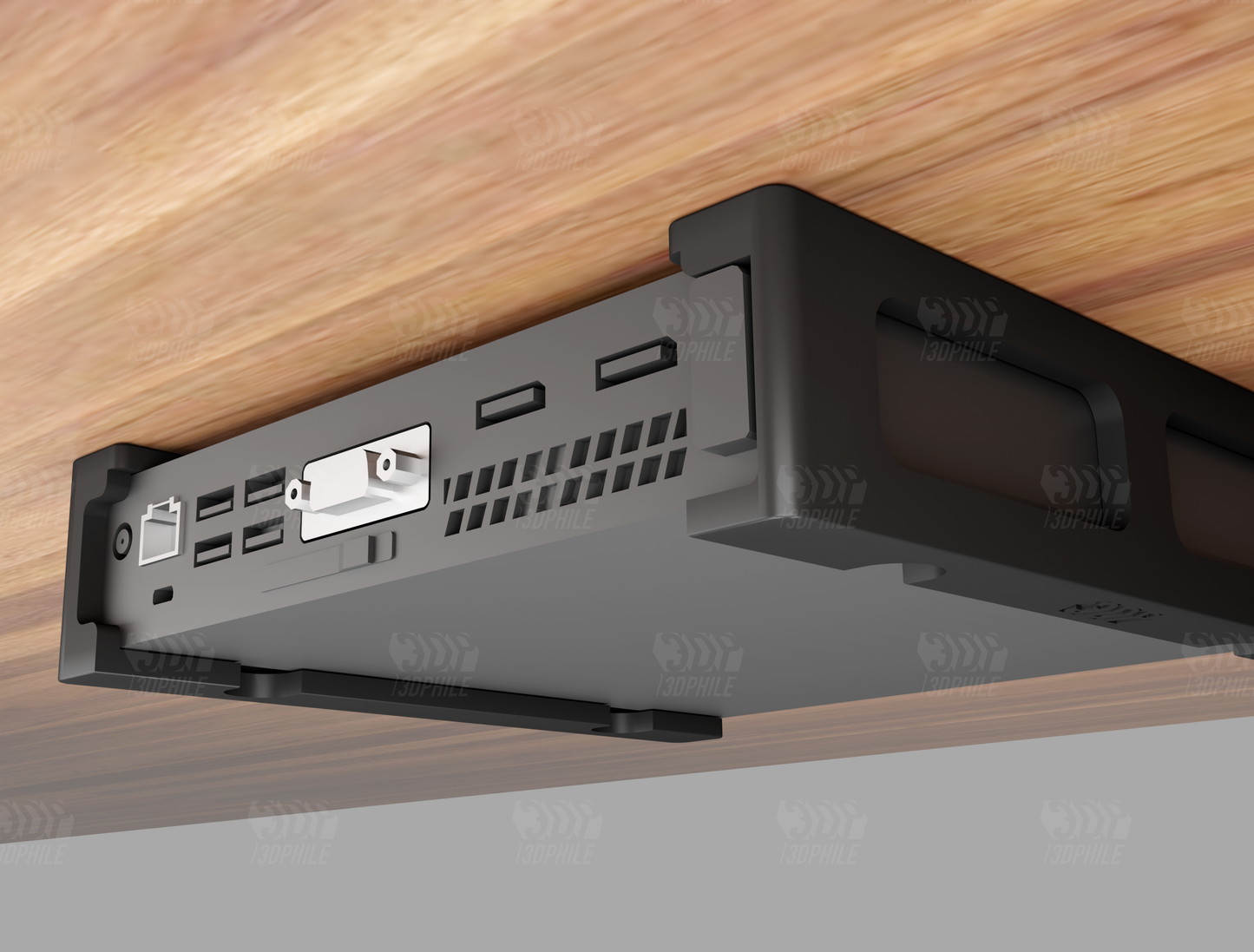 HP EliteDesk 700 and HP EliteDesk 800 3G and 4G Mini PC under-desk mounting bracket