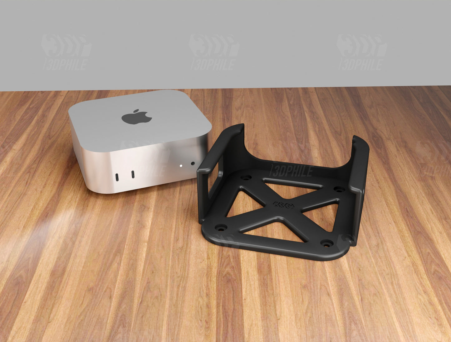 Apple Mac Mini M4 (2024) mount Mac Mini under-desk wall mount